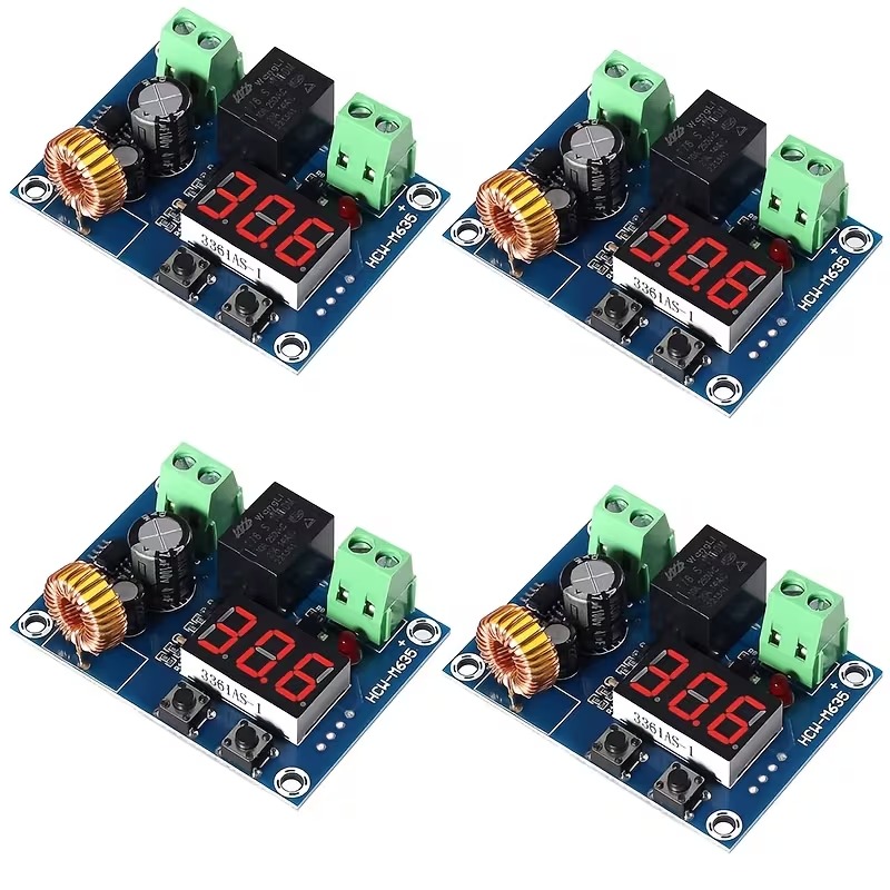 4 Pcs DC 12V–36V Low Voltage Disconnect Protection Module